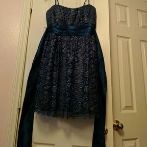 Blue homecoming dress